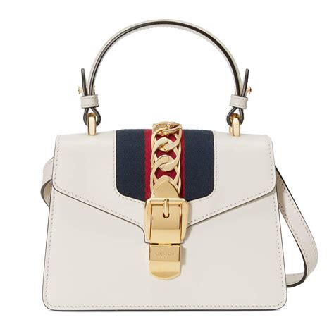 gucci sylvie white bag|Gucci sylvie small bag.